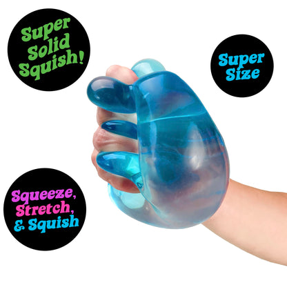 NeeDoh Niceberg - Large Squishy Ice Cube Fidget Toy For Kids, Nee Doh Stress Balls, Sensory Fidgets, Squidgy Toys For Anxiety Relief, Safe Non-Toxic Gel Texture, Age 3 Year Olds +