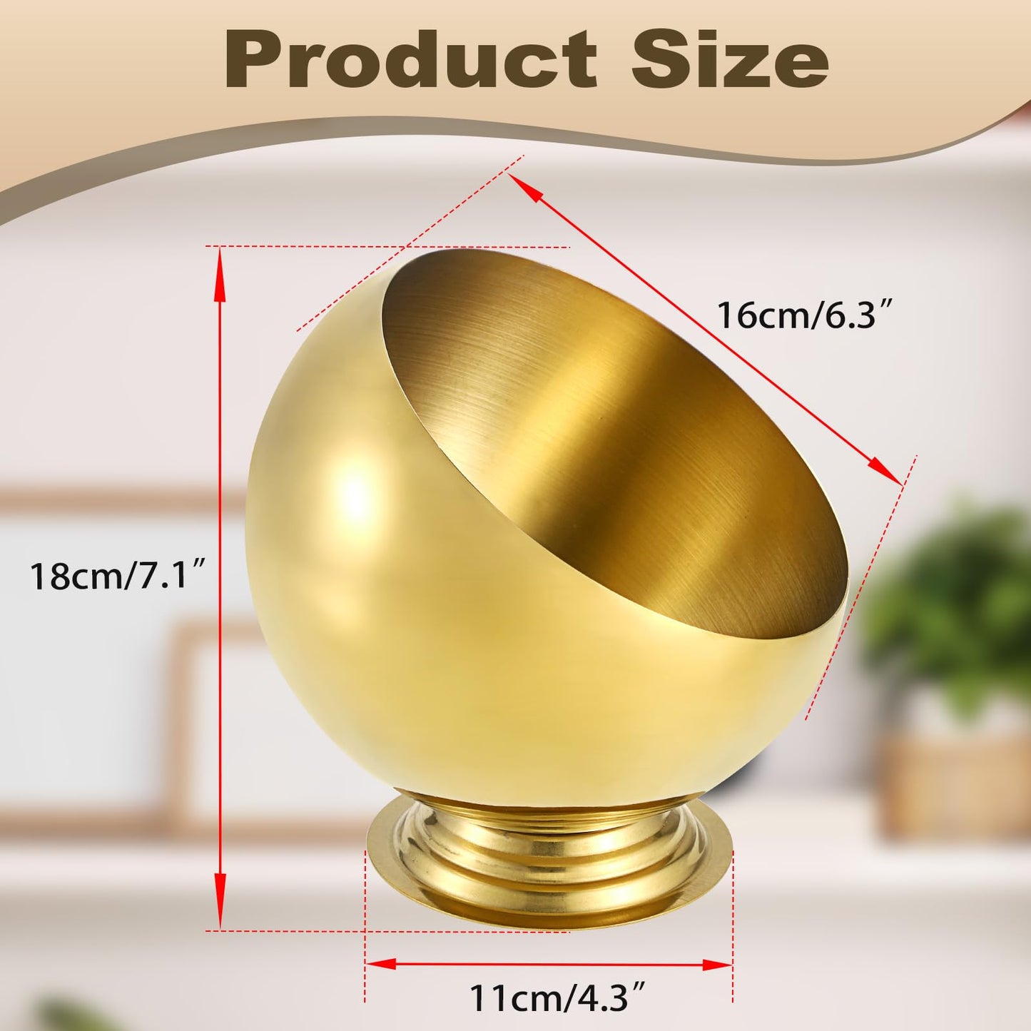 GUSHBIN Golden Key Bowl for Entryway Table Decorative Storage Dish Catch All Bowl for Fruit Coffee Pod Holder Centerpiece for Kitchen Home Decor