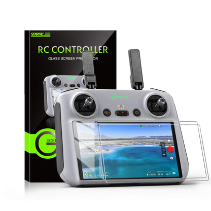 STARTRC Mini 5 Pro Anti-Glare Matte Tempered Glass Screen Protector Film for DJI Mini 4 Pro/3/Air 3s RC/RC 2 Remote Controller Accessories (2 PACK)