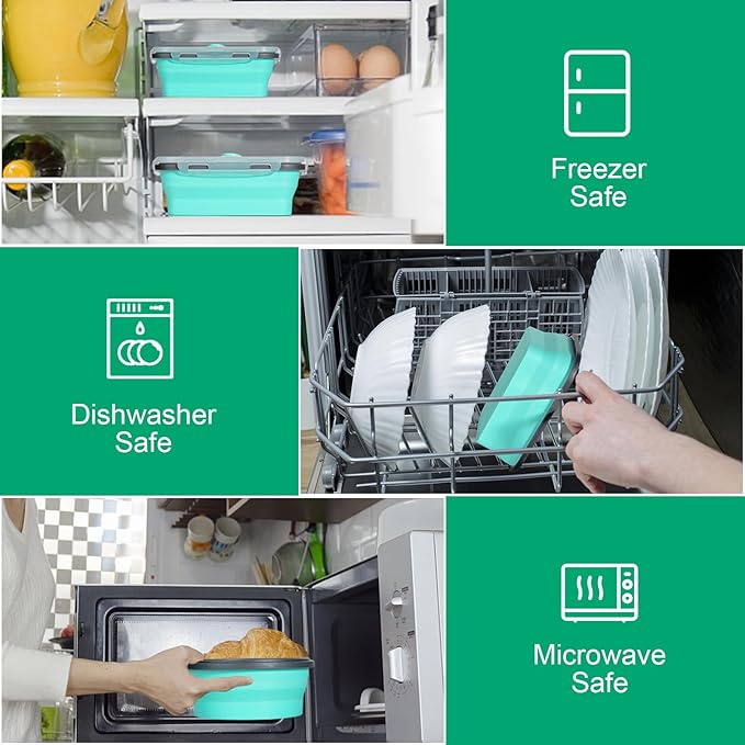 Sudaya 12 Pack Collapsible Food Storage Containers