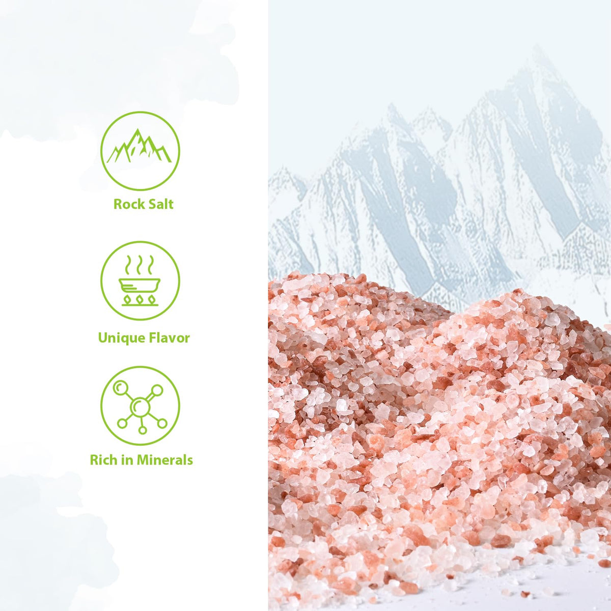 Soeos Salt Grinder Set, Himalayan Pink Salt, Coarse Grain, Salt for Grinder Refill, 13.4 Oz (380g), Refillable Plastic Bottle, Rock Salt, Kosher Salt Set (Pack of 1)