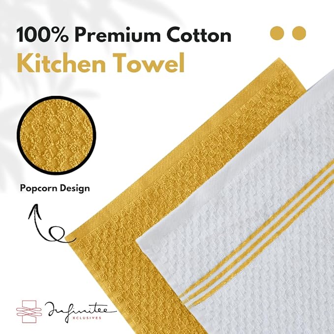 Infinitee Xclusives 100% Cotton Kitchen Towels