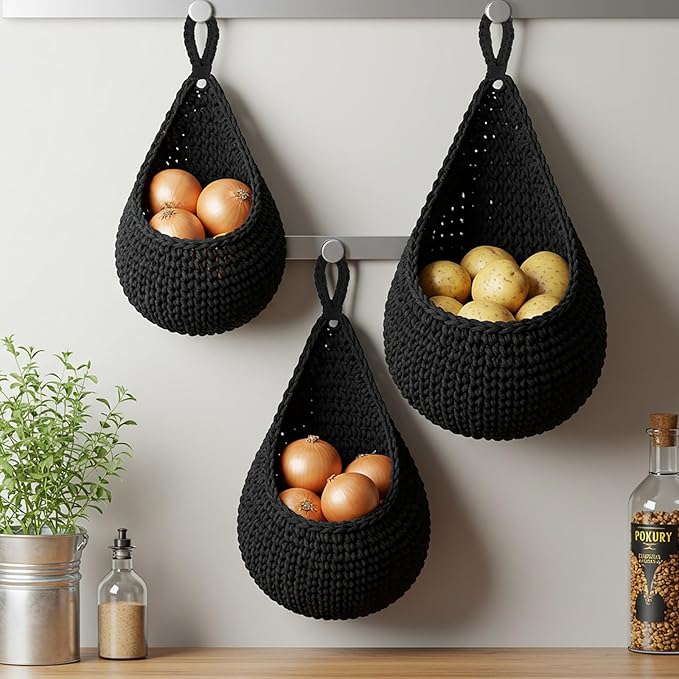 Honeydak Boho Decor Hanging Wall Baskets