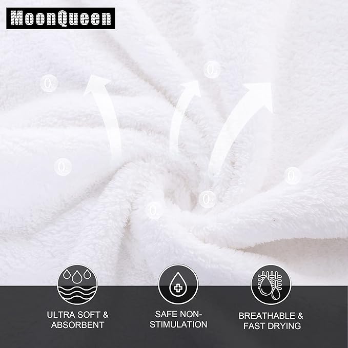MOONQUEEN Ultra Soft Premium Washcloths Set
