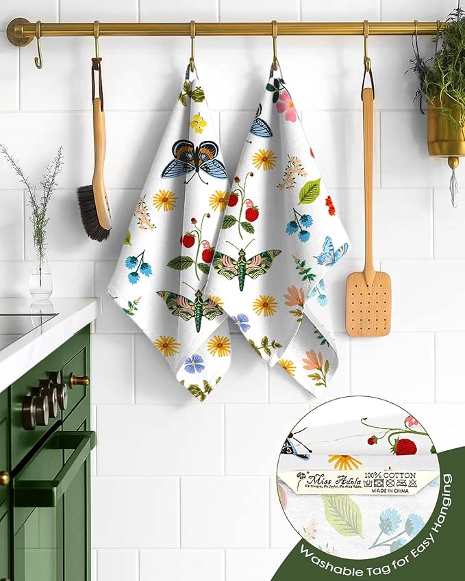 Flour Sack Kitchen Towels Set of 2-18x26 Cotton Dish Towels