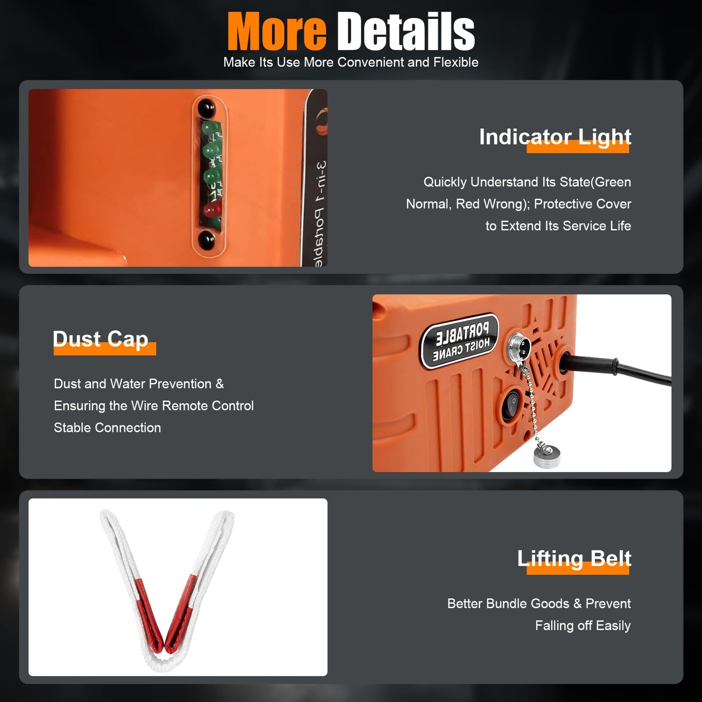 NOLANTISI 2 in 1 Electric Hoist Winch - 2200LBS 38FT 110V Manual, Wired and Wireless Remote Control for Factories, Warehouses, Garages, Etc