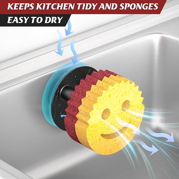 Sponge Holder for Kitchen Sink, Sink Caddy Organizer