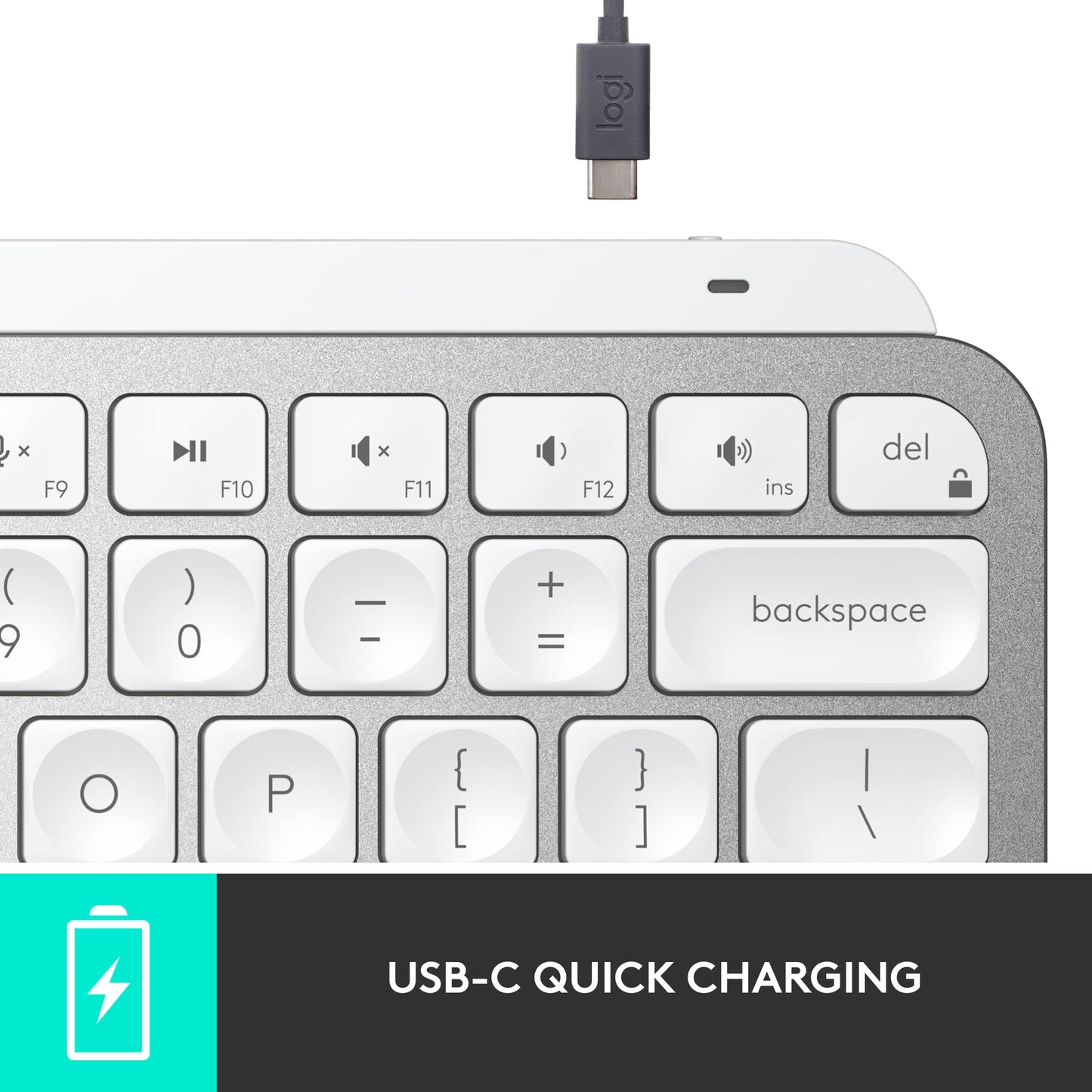 Logitech MX Keys S Wireless Keyboard, Low Profile, Fluid Precise Quiet Typing, Programmable Keys, Backlighting, Bluetooth, USB C Rechargeable, for Windows PC, Linux, Chrome, Mac - Graphite