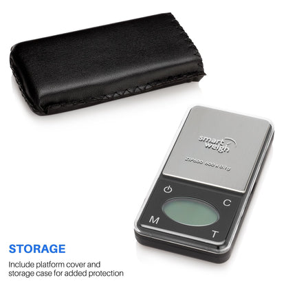 Smart Weigh ZIP600 Slim Digital Pocket Scale with Counting Feature 600 x 0.1g