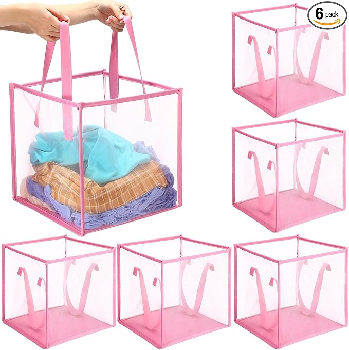 Zopeal 6 Pack Popup Laundry Hamper 13 Inch Collapsible Laundry Baskets