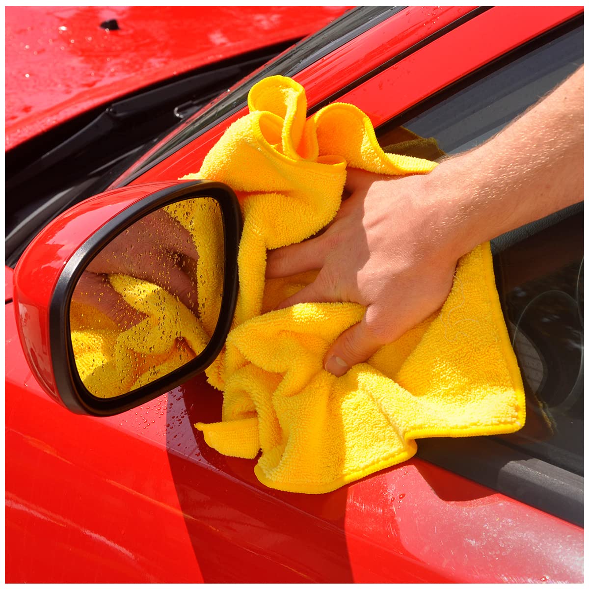 Kirkland Signature 713160 Ultra Plush Microfiber Towels 36 Pack, Yellow,H 40.6 x W 40.6 cm