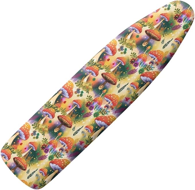 Spot Mushroom Ironing Board Cover, Trippy Forest Mushrooms Protective Sleeve