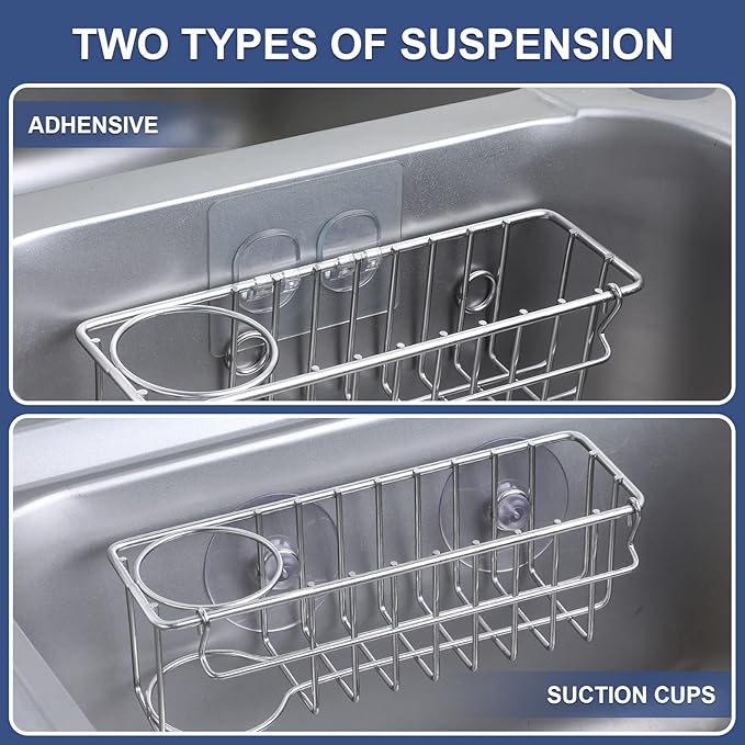 3-In-1 Sponge Holder for Kitchen Sink