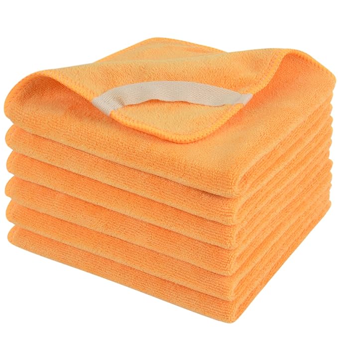 SINLAND Microfiber Facial Cloths Fast Drying Washcloth 12inch x 12inch