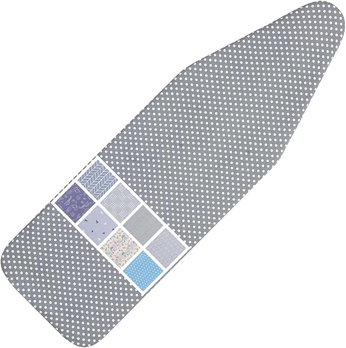 Ironing Board Cover and Pad Standard Size 15 x 54, 3 Pairs of Hook and Loop
