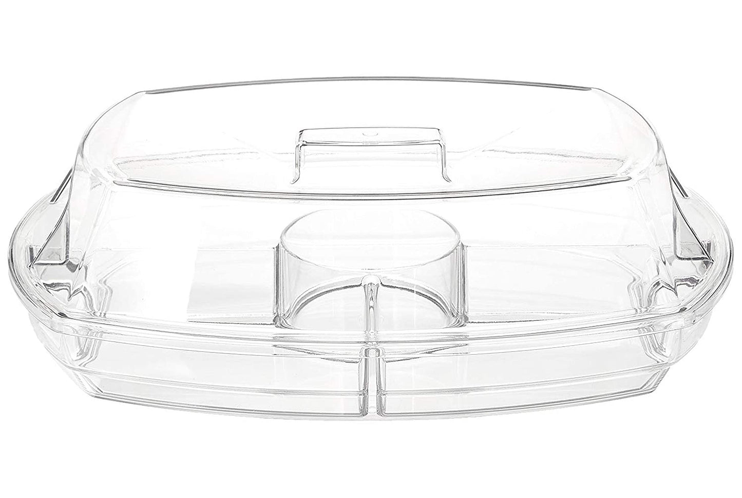 Prodyne SB-5 Flip-Lid Appetizers On Ice, 15", Clear