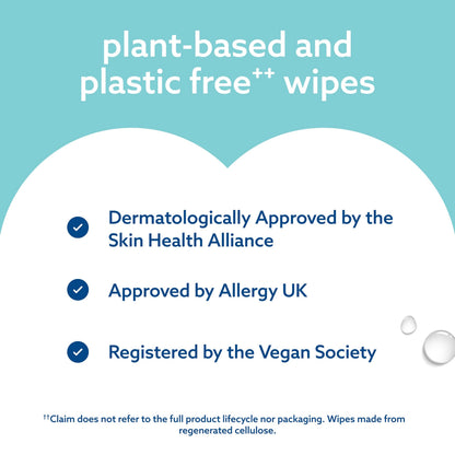 WaterWipes Sensitive+ On The Go Wipes, 100 Count (10 Packs), 3-In-1 Cleans, Cares, Protects, 99.9% Water, Unscented Wet Wipes