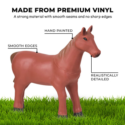 Learning Minds Set of 8 Jumbo Farm Animal Figures - Farm Animals For 1, 2, 3 Year Olds - Toy Animals For Kids Age 18 Months Plus - Toys For 1 Year Old Boys