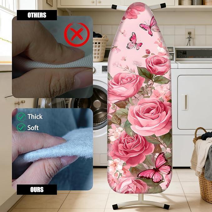 Nuxovilar Ironing Board Cover Needle Cotton 15x54 Inches | Ironing Board Cover