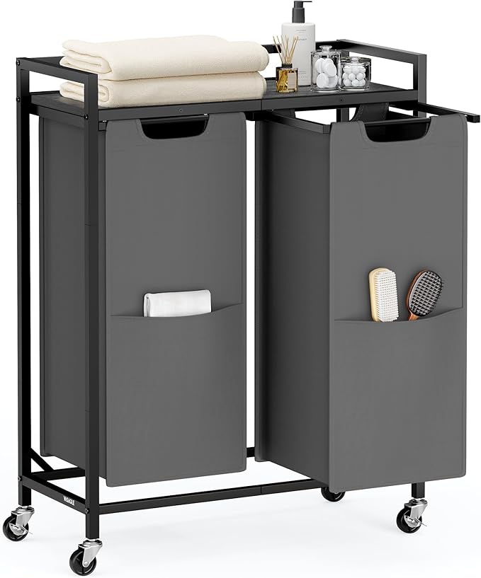 VASAGLE Laundry Sorter, 29 Gal. Laundry Hamper Basket