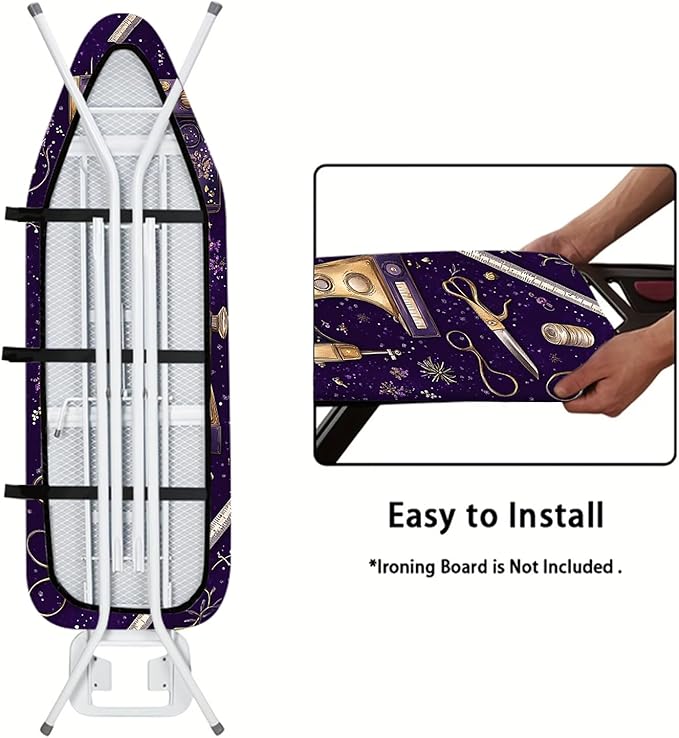 Nuxovilar Purple Sewing Machine Ironing Board Cover, 15 * 54inch, Fit Most