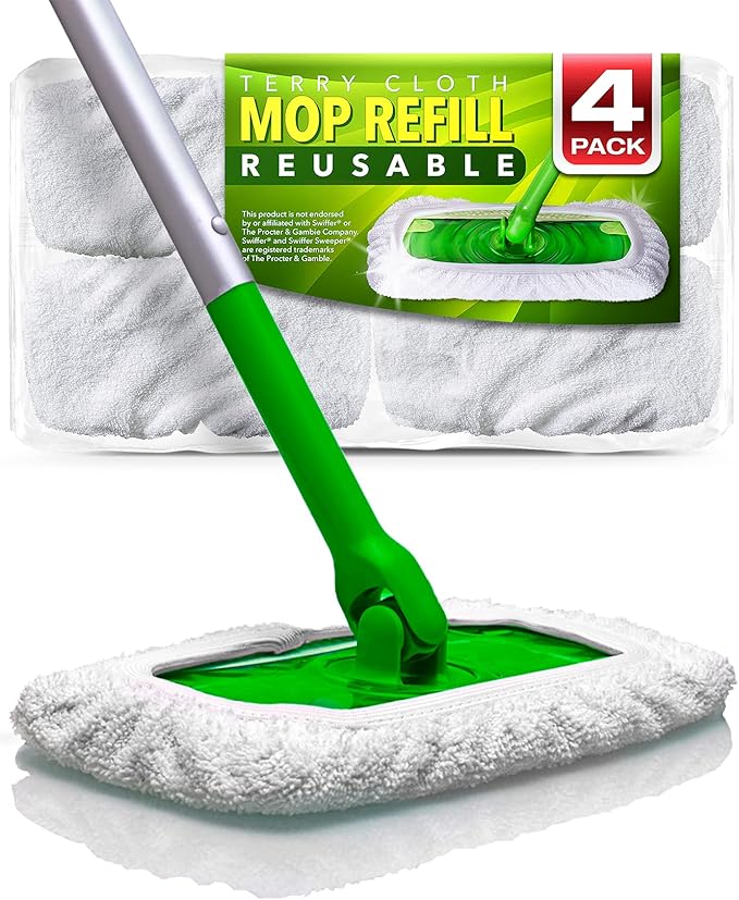 VanDuck Reusable 100% Cotton Mop Pads Compatible