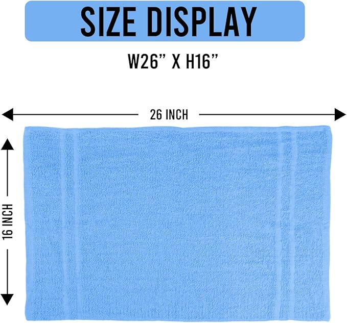 Hand Towels Light Blue Economy Salon Towels
