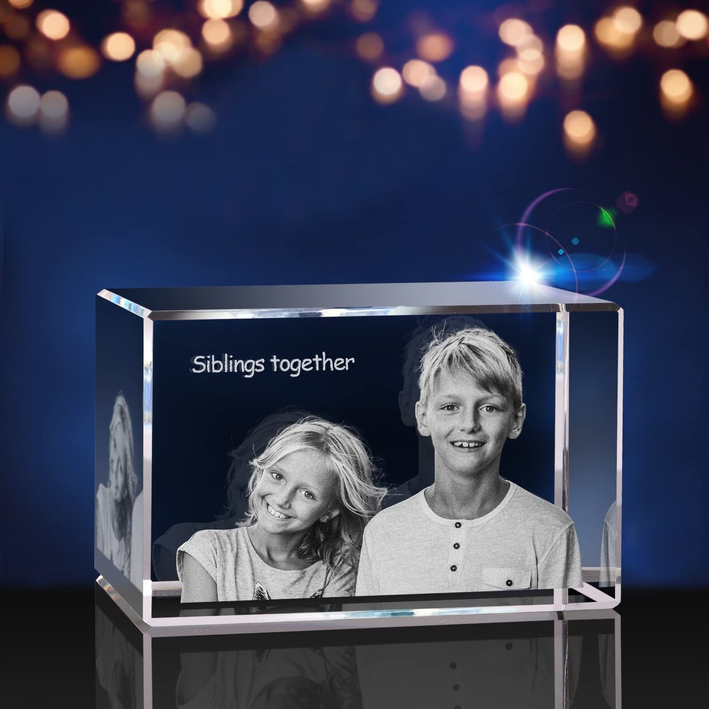 PD 3DPIXDANCE 3D Crystal Photo, Christmas Personalized Gift,Customized Gifts for Wife, Women, Him, Her, Dad and Mom. Custom Picture Gifts for Christmas, Father's Day, Birthday, Wedding, Anniversary, Memorial, Picture Gift for Pet Lovers.