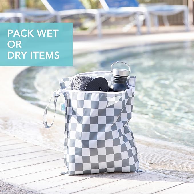 Bumkins Waterproof Wet Bag for Baby, Swim Suit, Cloth Diapers, Pump Parts