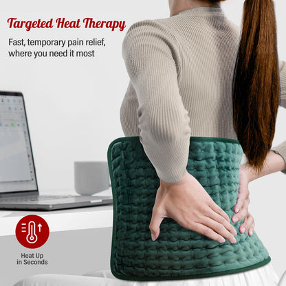 XXXL Heating Pad for Back & Women, Electric Large Heating Pads for Period Cramps Shoulder Neck Legs Pain Relief, 17"x33" King Size Heat Pad, Auto Off, Birthday Mother’s Day Gifts for Mom Dad Women Men