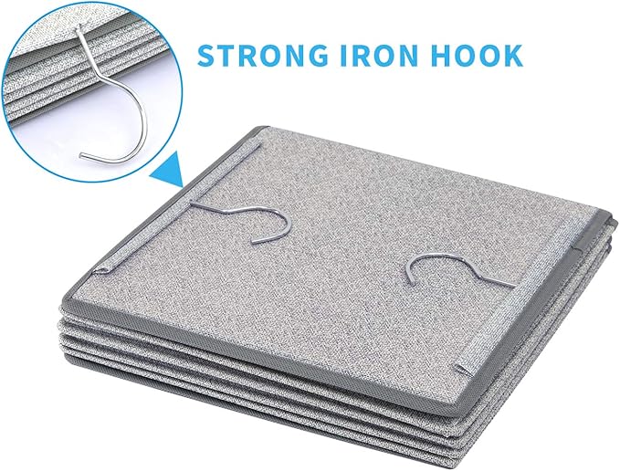 5 Shelves Hanging Closet Organizer, 2 Pack Hanging Storage