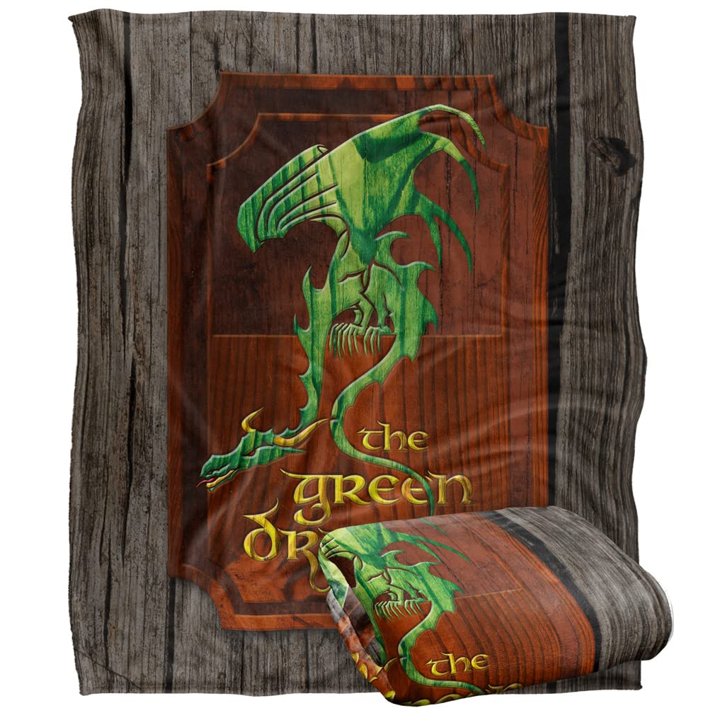 The Lord of The Rings Blanket, 50"x60" Green Dragon Inn Sign Silky Touch Super Soft Throw Blanket