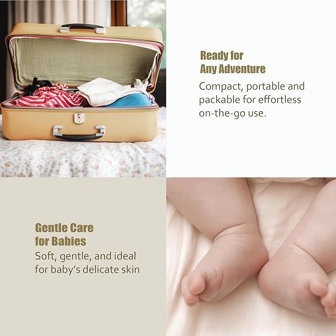 Ourmed Life Face Towels, Disposable Biodegradable Facial Towels