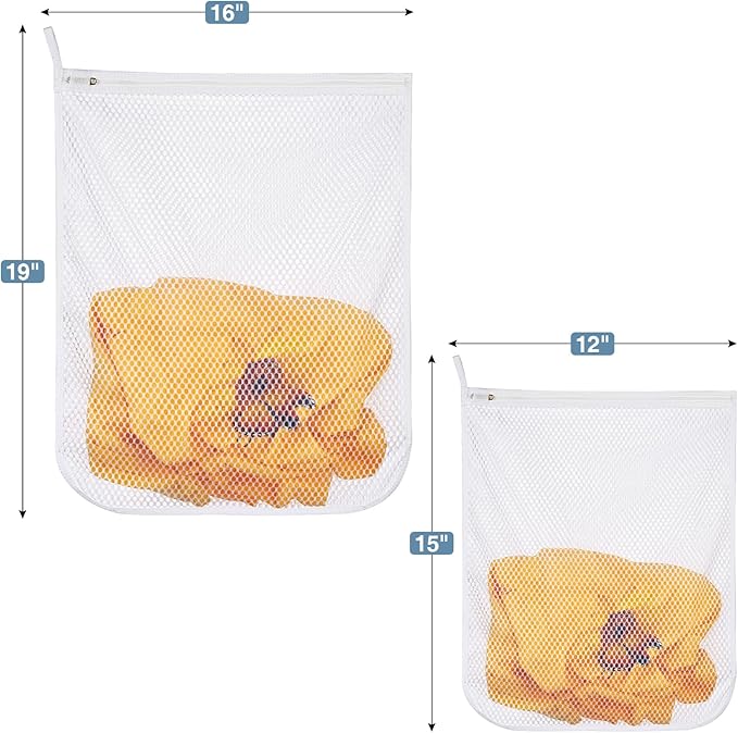 4 pcs Durable Honeycomb Mesh Laundry Bags