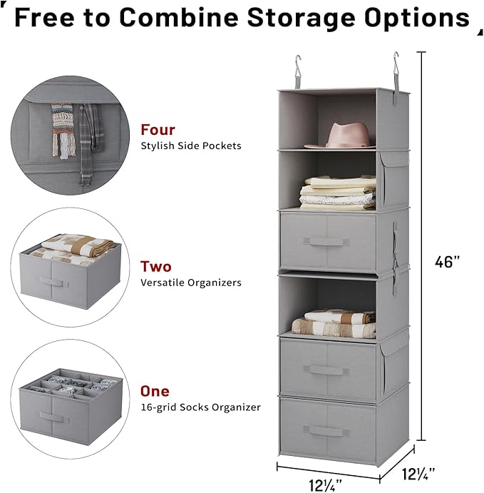 Vailando 6-Tier Hanging Shelves
