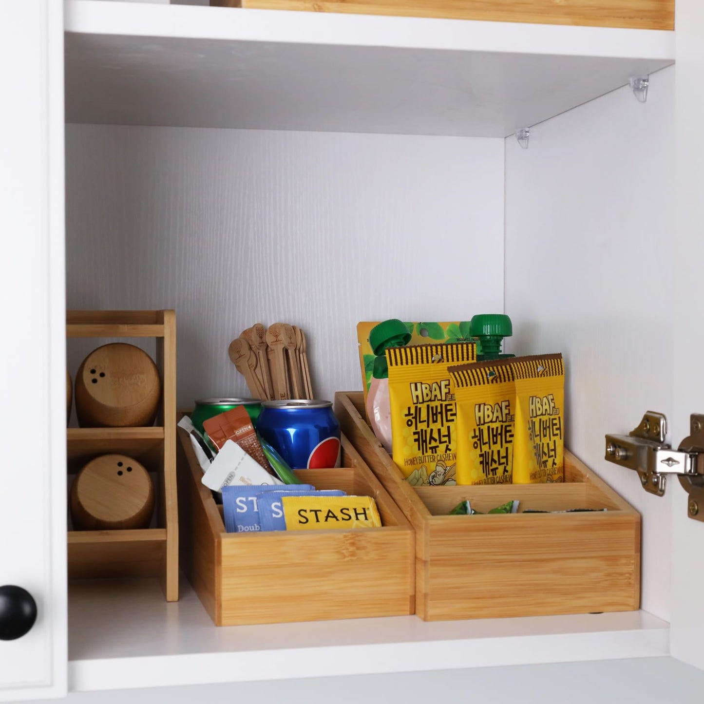 HTB Bamboo Salt Cellar & Snack Organizer