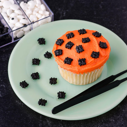 Sweets Indeed Halloween Candy Sprinkles Tacklebox – 2.53 oz Assorted Dextrose Shapes with Eyeballs, Pumpkins, Spiders, Skulls & Ghosts – Edible Decorations for Cookies, Cupcakes & Cakes