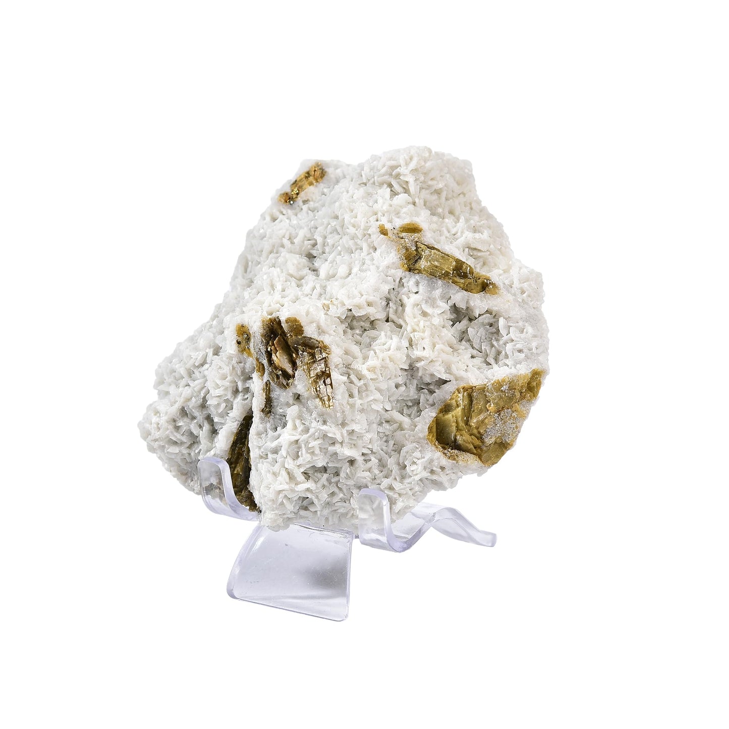 AMOYSTONE Student Mineral Specimen Siderite Crystal Specimen Healing Crystal Ore Geography Rocks Grey-White, Home Office Table Decorative Kids Room (7-10.5 oz/pc with Rack)