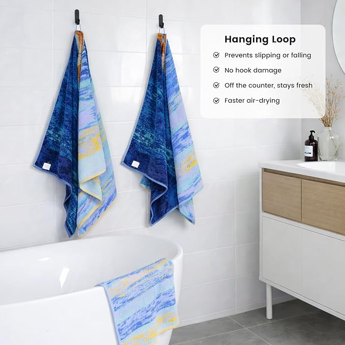 SEMAXE 12-Piece Family Bathroom Towel Set