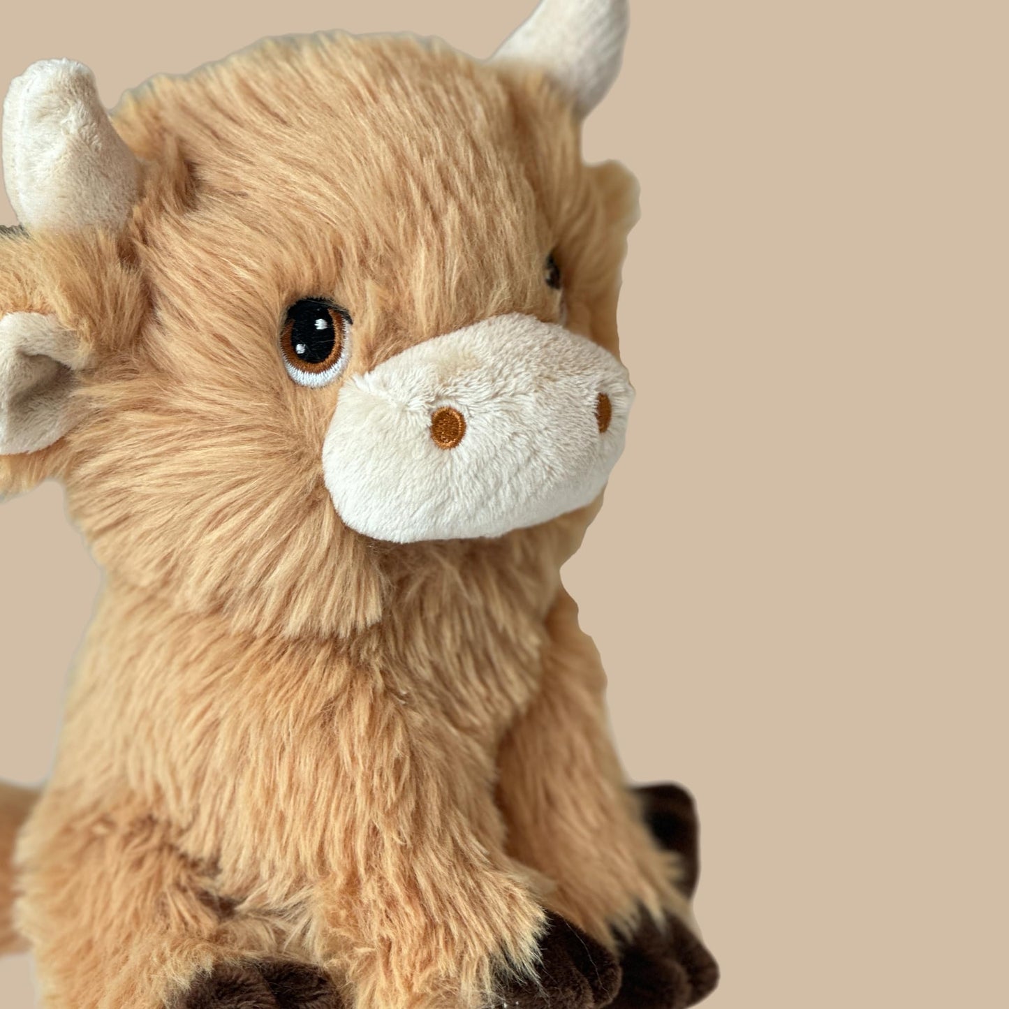 Deluxe Paws Plush Cuddly Soft Eco Toys 100% Recycled (Shaggy Highland Cow)