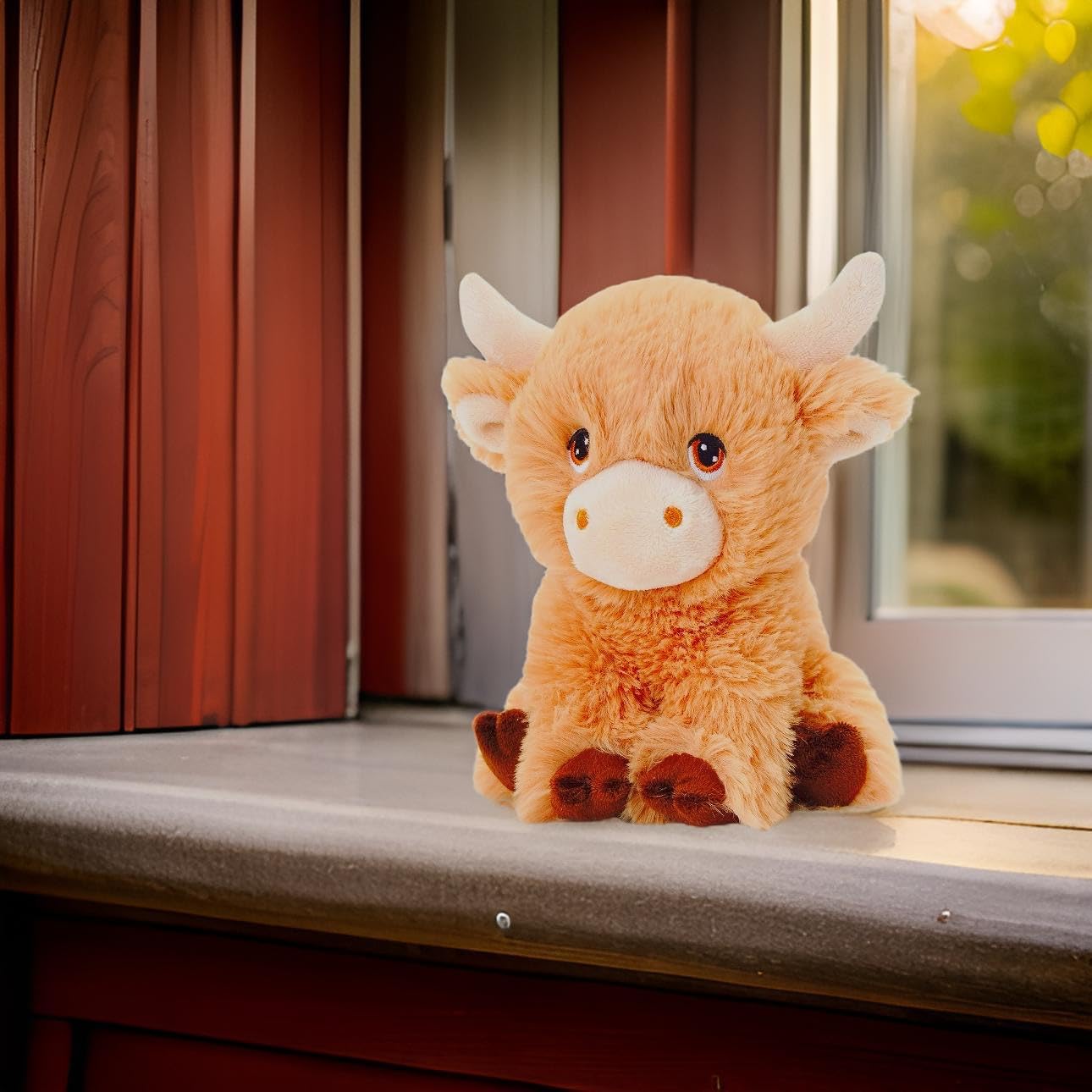 Deluxe Paws Plush Cuddly Soft Eco Toys 100% Recycled (Shaggy Highland Cow)