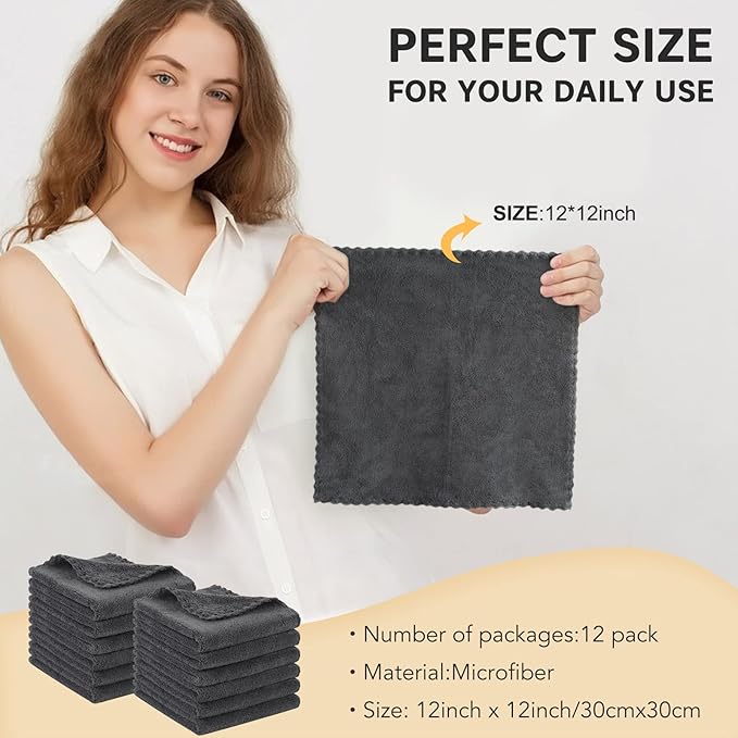 SUNLAND Microfiber Face Cloth Reusable Makeup Remover Facial Cleansing Towel