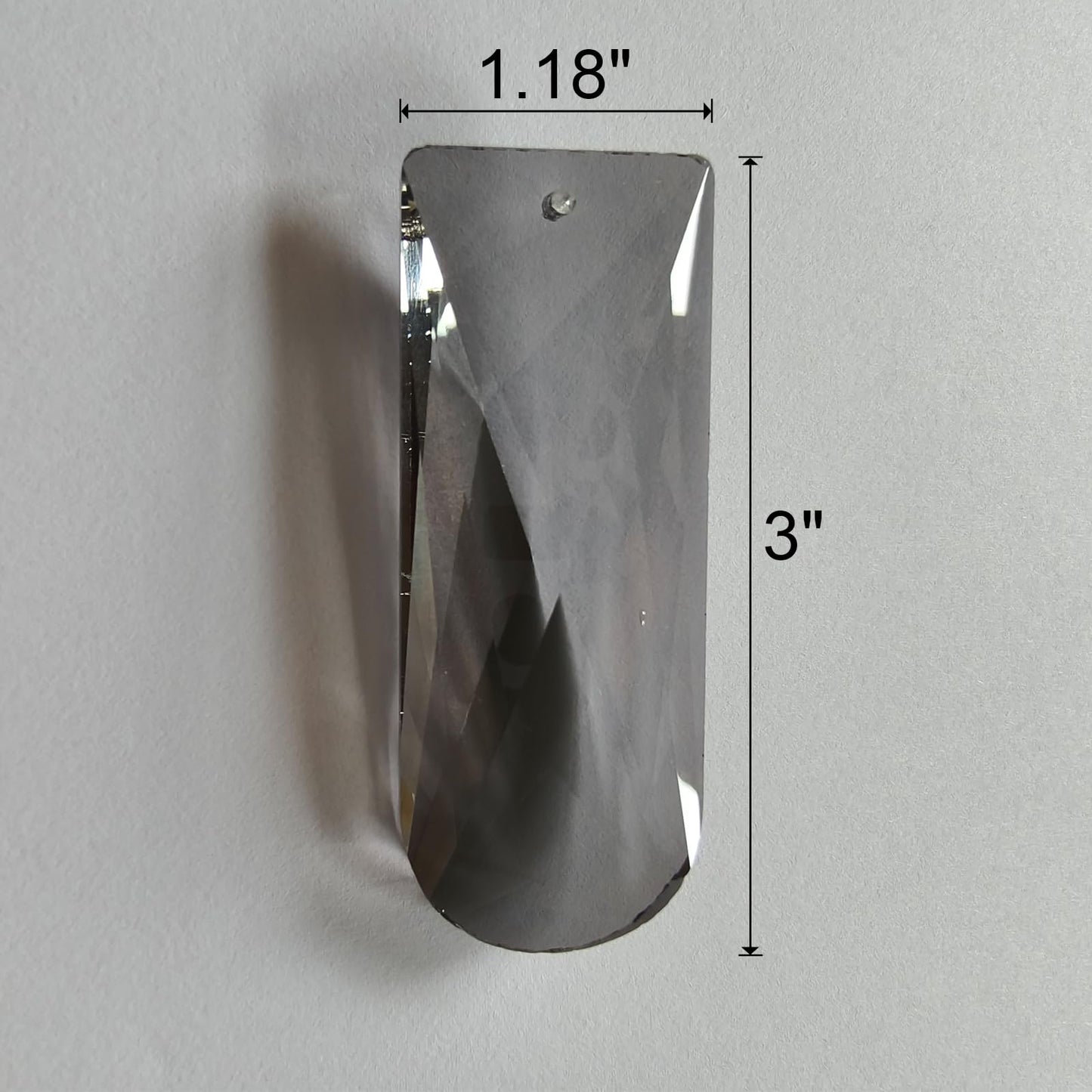 A AXILIXI 6 Pcs K9 Crystal Prisms for Crystal Chandeliers Smoke Gray Modern Minimalist Suncatchers