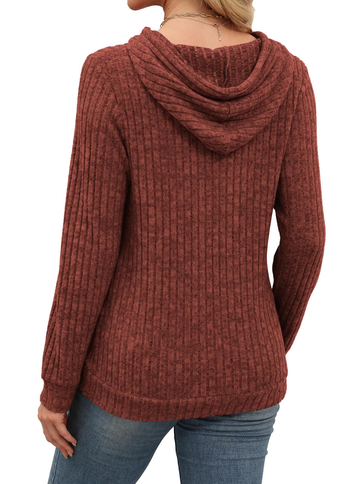 Womens Sweaters Early Fall Fashion Clothing 2025 Long Sleeve Shirts for Women Blouses Dressy Casual Hoodies Cute Tops Trendy Sweatshirts Christmas Holiday Halloween Outfits Winter Clothes Caramel L