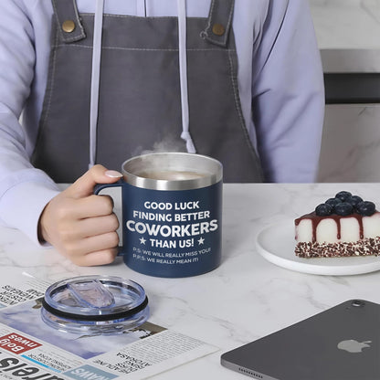 Gossby 14oz Coworker Tumbler - Good Luck Finding Better Coworkers - Farewell, Leaving Job, Going Away, Goodbye Gift for Women Men Coworker, Boss, Employee, Friend, Colleague - Christmas Birthday Gift