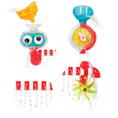 Yookidoo Baby Bath Toy - Spin 'N' Sprinkle Transparent Water Lab - Spinning Gear and Googly Eyes - Attaches to Any Size Tub Wall (1-3 Years)