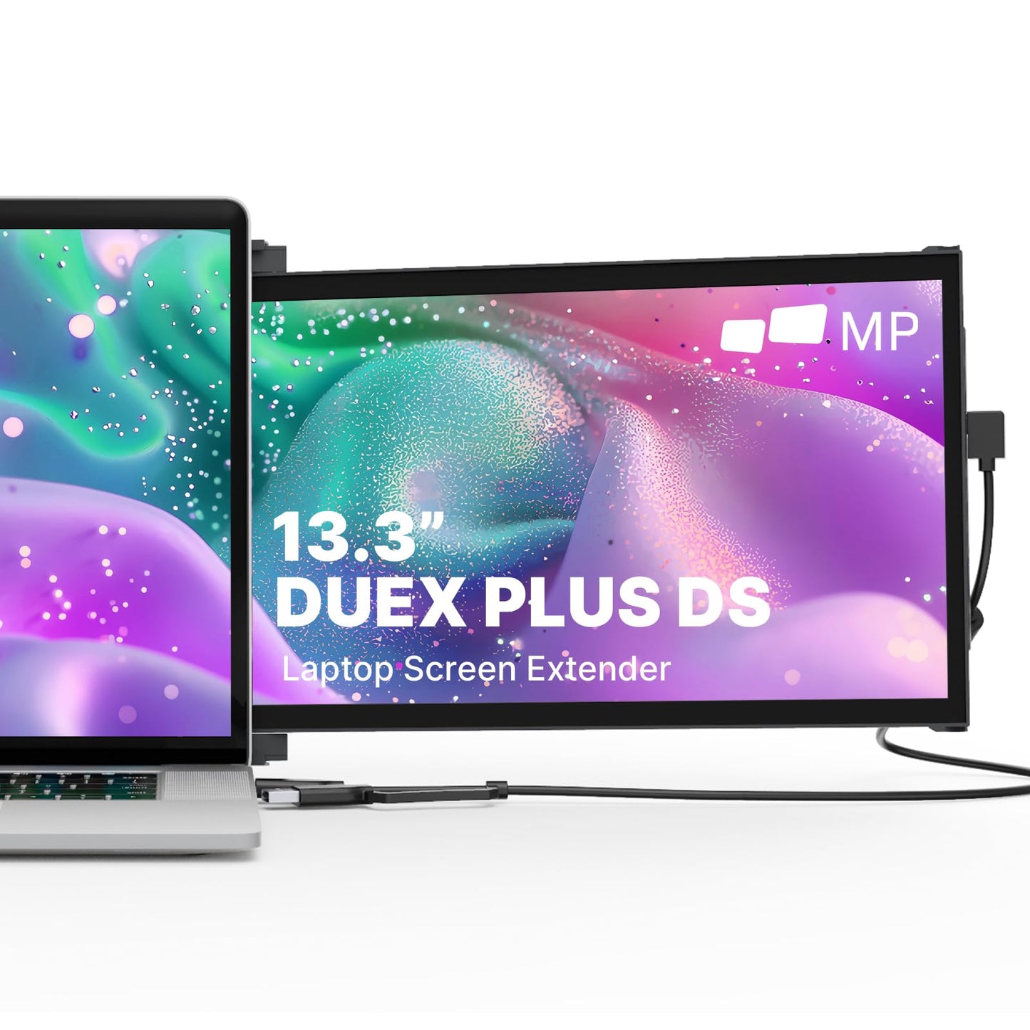 Duex Lite New Mobile Pixels Portable Monitor (2025 Upgraded), 12.5" Full HD IPS Laptop Screen Extender, USB C/HDMI Powered Plug and Play,Windows/Mac/Android/Switch Compatible (Jadeite Green)