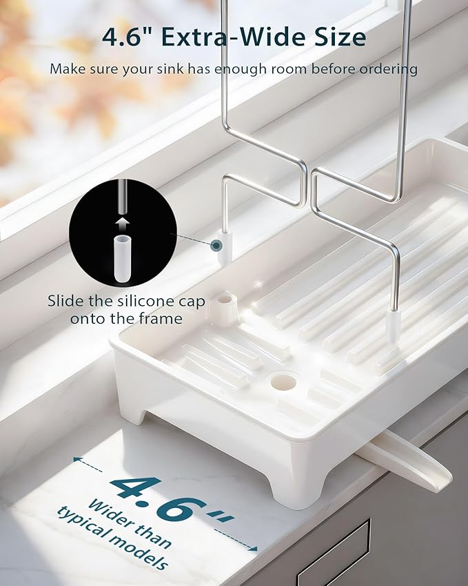 Minimalist Sink Caddy, Rustproof Sponge Holder
