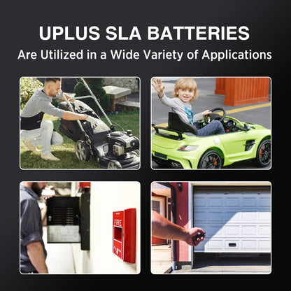 UPLUS 12V 7Ah Battery LP12-7.0, with T1(F1) Terminal, SLA Rechargeable Battery for UPS, Home Alarm, Garage Doors, Replace APC RBC17, LSLA7-12, NP7-12, Y7-12 | Confirm size before order