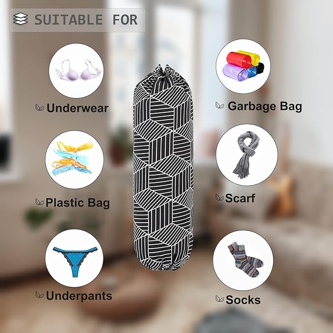 Plastic Bag Holder, Wall Mount Plastic Bag Organizer, Shopping Bags Carrier